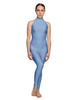 Solid Lycra Halter Low Back Unitard