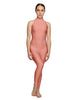 Solid Lycra Halter Low Back Unitard