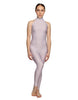 Solid Lycra Halter Low Back Unitard