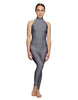 Solid Lycra Halter Low Back Unitard