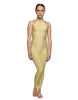 Solid Lycra Halter Covered Back Unitard