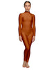 Solid Lycra LS Tneck Open Back Unitard