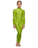Solid Lycra LS Tneck Open Back Unitard