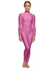 Solid Lycra LS Tneck Open Back Unitard