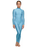Solid Lycra LS Tneck Open Back Unitard