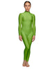 Solid Lycra LS Tneck Open Back Unitard