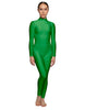 Solid Lycra LS Tneck Open Back Unitard