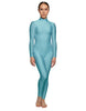 Solid Lycra LS Tneck Open Back Unitard