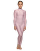 Solid Lycra LS Tneck Open Back Unitard