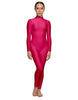 Solid Lycra LS Tneck Open Back Unitard