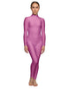 Solid Lycra LS Tneck Open Back Unitard