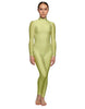 Solid Lycra LS Tneck Open Back Unitard