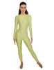 Solid Lycra LS Open Back Unitard