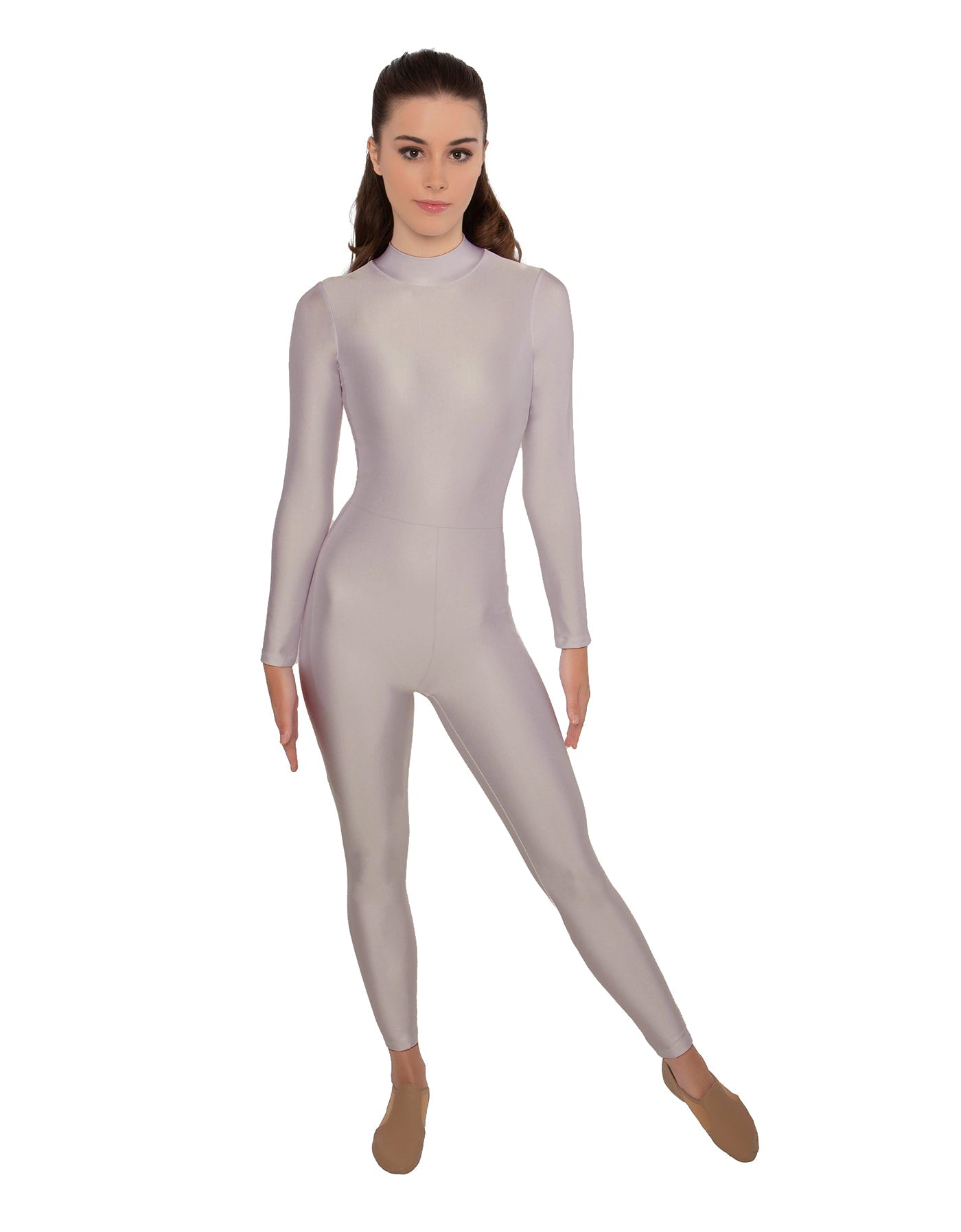 Solid Lycra LS Keyhole Back Unitard