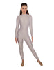 Solid Lycra LS Keyhole Back Unitard