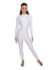 Solid Lycra LS Keyhole Back Unitard