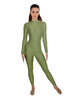 Solid Lycra LS Keyhole Back Unitard