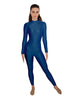 Solid Lycra LS Keyhole Back Unitard