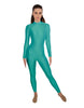 Solid Lycra LS Keyhole Back Unitard