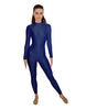 Solid Lycra LS Keyhole Back Unitard