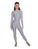 Solid Lycra LS Keyhole Back Unitard