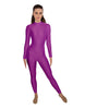 Solid Lycra LS Keyhole Back Unitard
