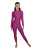 Solid Lycra LS Keyhole Back Unitard