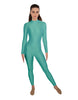 Solid Lycra LS Keyhole Back Unitard