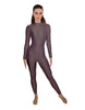 Solid Lycra LS Keyhole Back Unitard