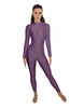 Solid Lycra LS Keyhole Back Unitard