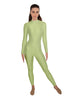 Solid Lycra LS Keyhole Back Unitard