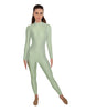 Solid Lycra LS Keyhole Back Unitard