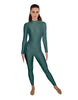 Solid Lycra LS Keyhole Back Unitard