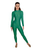 Solid Lycra LS Keyhole Back Unitard
