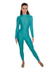 Solid Lycra LS Keyhole Back Unitard