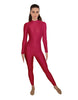 Solid Lycra LS Keyhole Back Unitard