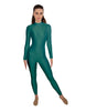 Solid Lycra LS Keyhole Back Unitard