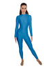 Solid Lycra LS Keyhole Back Unitard
