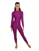 Solid Lycra LS Keyhole Back Unitard