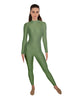 Solid Lycra LS Keyhole Back Unitard