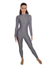 Solid Lycra LS Keyhole Back Unitard