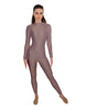 Solid Lycra LS Keyhole Back Unitard