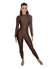 Solid Lycra LS Keyhole Back Unitard