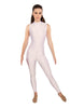 Solid Lycra Sleeveless TNeck Keyhole Unitard