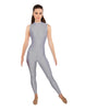 Solid Lycra Sleeveless TNeck Keyhole Unitard