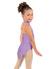 Solid Lycra Halter Collar Leotard with Tails