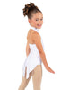 Solid Lycra Halter Collar Leotard with Tails
