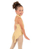 Solid Lycra Halter Collar Leotard with Tails