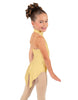 Solid Lycra Halter Collar Leotard with Tails