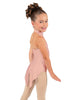Solid Lycra Halter Collar Leotard with Tails